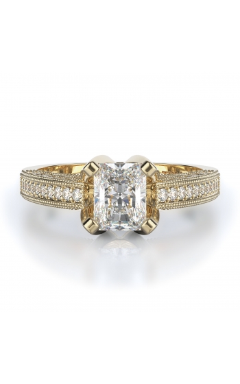 Sidestone Style Diamond Engagement ring 
(Center Diamond Not Included)