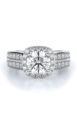 Halo Style Diamond Engagement Ring 
(Center Diamond Not Included)