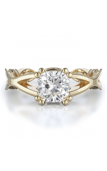 Sidestone Style Diamond Engagement ring 
(Center Diamond Not Included)