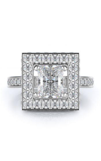 Halo Style Diamond Engagement ring 
(Center Diamond Not Included)