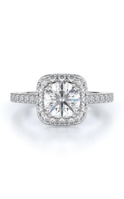 Halo Style Diamond Engagement Ring 
(Center Diamond Not Included)