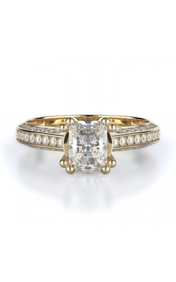 Sidestone Style Diamond Engagement ring 
(Center Diamond Not Included)