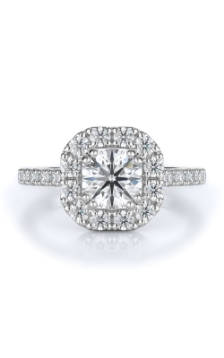 Halo Style Diamond Engagement Ring 
(Center Diamond Not Included)