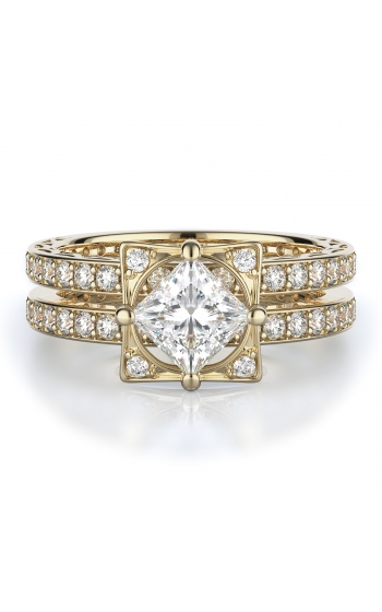 Sidestone Style Diamond Engagement ring 
(Center Diamond Not Included)