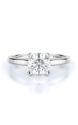 Solitaire Style Diamond Engagement Ring 
(Center Diamond Not Included)