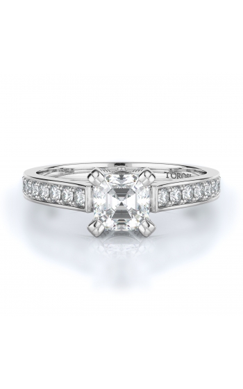 Sidestone Style Diamond Engagement ring 
(Center Diamond Not Included)