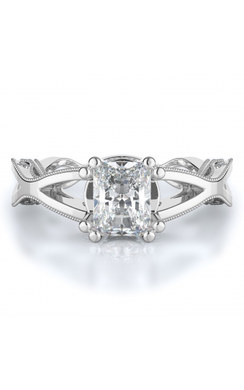 Sidestone Style Diamond Engagement ring 
(Center Diamond Not Included)