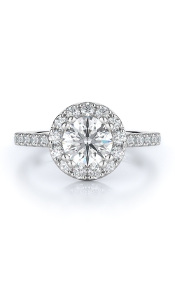 Halo Style Diamond Engagement Ring 
(Center Diamond Not Included)