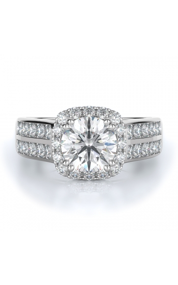 Halo Style Diamond Engagement ring 
(Center Diamond Not Included)