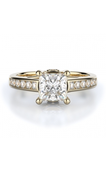 Sidestone Style Diamond Engagement ring 
(Center Diamond Not Included)