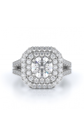 Halo Style Diamond Engagement ring 
(Center Diamond Not Included)