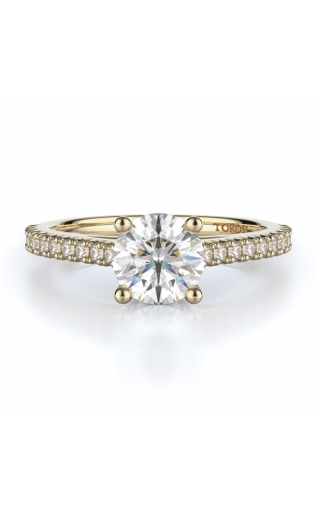 Sidestone Style Diamond Engagement ring 
(Center Diamond Not Included)