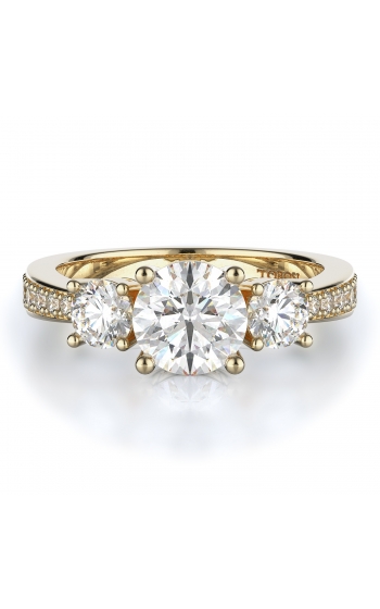 Three stone Style Diamond Engagement ring 
(Center Diamond Not Included)