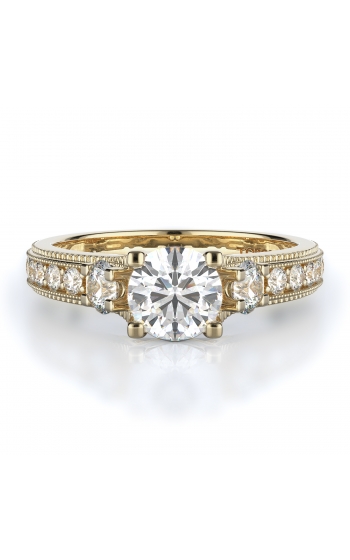 Three stone Style Diamond Engagement ring 
(Center Diamond Not Included)