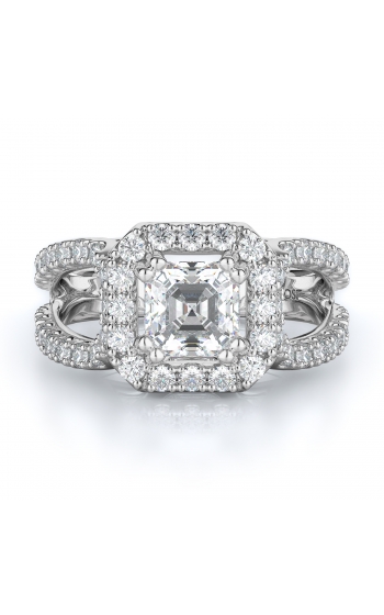 Halo Style Diamond Engagement ring 
(Center Diamond Not Included)