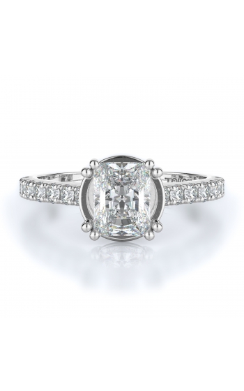 Sidestone Style Diamond Engagement ring 
(Center Diamond Not Included)