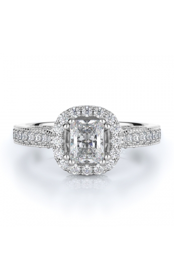 Halo Style Diamond Engagement ring 
(Center Diamond Not Included)