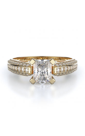 Sidestone Style Diamond Engagement ring 
(Center Diamond Not Included)