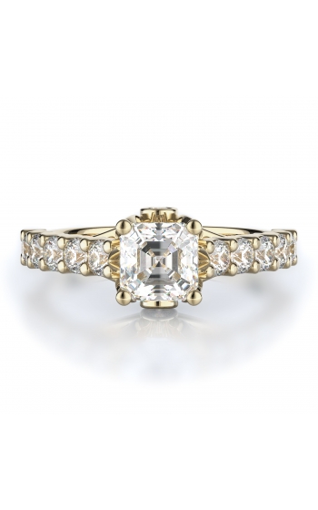 Sidestone Style Diamond Engagement ring 
(Center Diamond Not Included)