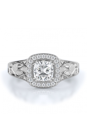 Halo Style Diamond Engagement ring 
(Center Diamond Not Included)