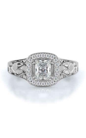 Halo Style Diamond Engagement ring 
(Center Diamond Not Included)