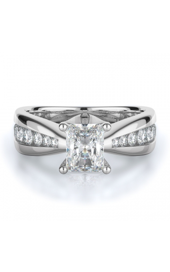 Sidestone Style Diamond Engagement ring 
(Center Diamond Not Included)