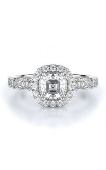 Halo Style Diamond Engagement ring 
(Center Diamond Not Included)