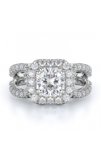 Halo Style Diamond Engagement ring 
(Center Diamond Not Included)