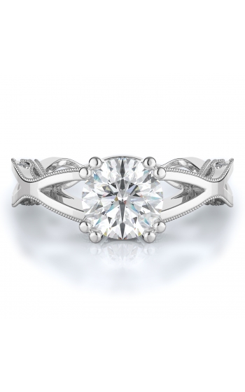 Sidestone Style Diamond Engagement ring 
(Center Diamond Not Included)