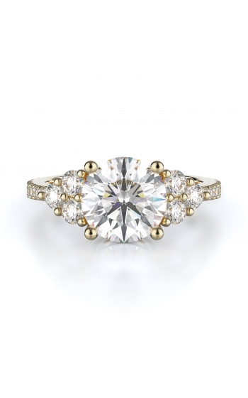 Sidestone Style Diamond Engagement ring 
(Center Diamond Not Included)