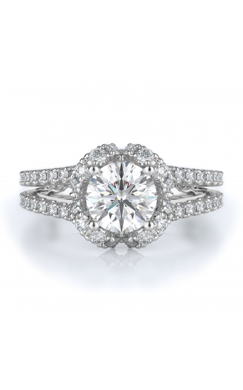 Halo Style Diamond Engagement ring 
(Center Diamond Not Included)