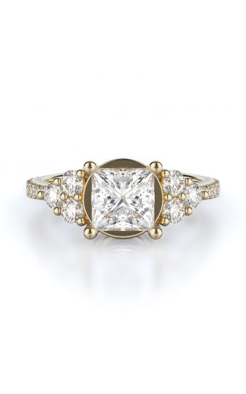 Sidestone Style Diamond Engagement ring 
(Center Diamond Not Included)