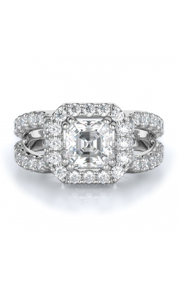 Halo Style Diamond Engagement ring 
(Center Diamond Not Included)