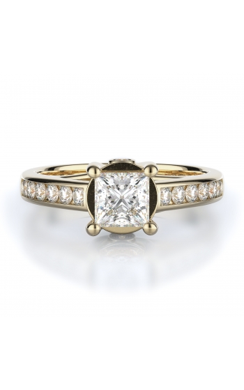 Sidestone Style Diamond Engagement ring 
(Center Diamond Not Included)