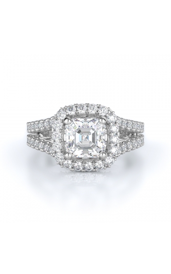 Halo Style Diamond Engagement ring 
(Center Diamond Not Included)