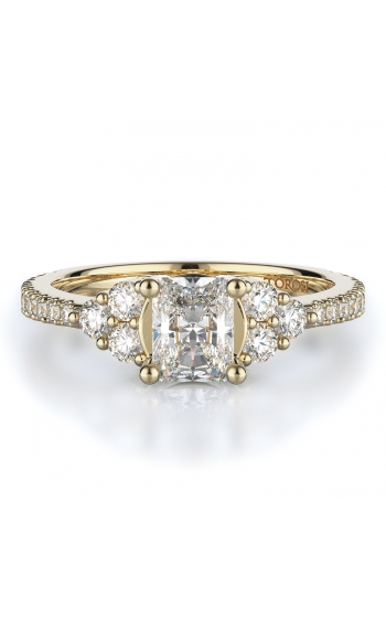 Sidestone Style Diamond Engagement ring 
(Center Diamond Not Included)