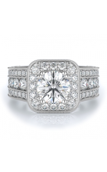Halo Style Diamond Engagement ring 
(Center Diamond Not Included)