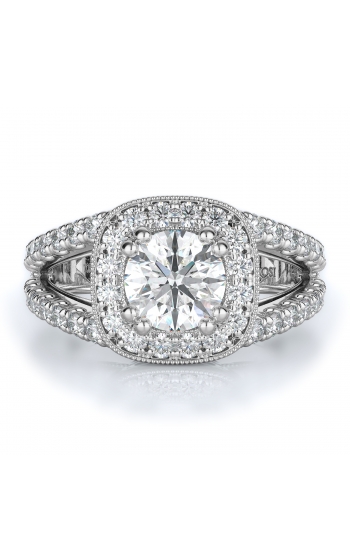 Halo Style Diamond Engagement ring 
(Center Diamond Not Included)