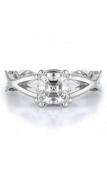 Sidestone Style Diamond Engagement ring 
(Center Diamond Not Included)