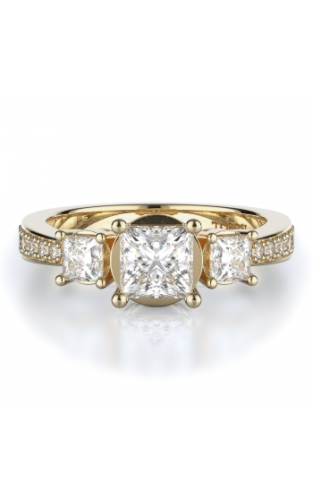 Three stone Style Diamond Engagement ring 
(Center Diamond Not Included)