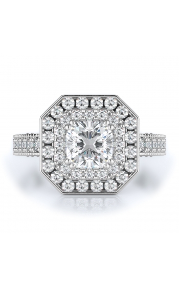 Halo Style Diamond Engagement ring 
(Center Diamond Not Included)