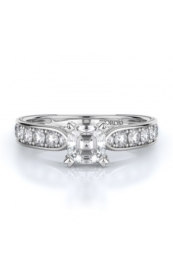 Sidestone Style Diamond Engagement ring 
(Center Diamond Not Included)