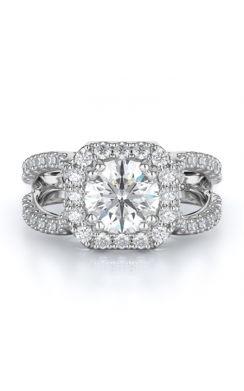 Halo Style Diamond Engagement ring 
(Center Diamond Not Included)