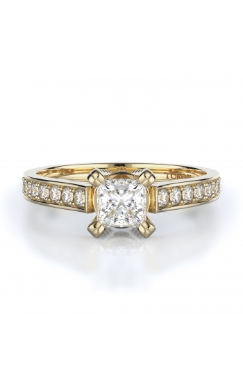 Sidestone Style Diamond Engagement ring 
(Center Diamond Not Included)