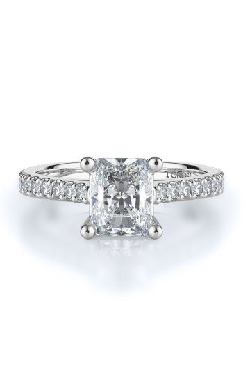 Sidestone Style Diamond Engagement ring 
(Center Diamond Not Included)