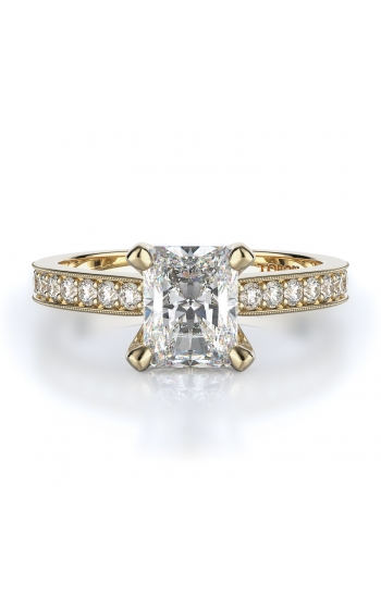 Sidestone Style Diamond Engagement ring 
(Center Diamond Not Included)