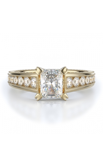 Sidestone Style Diamond Engagement ring 
(Center Diamond Not Included)