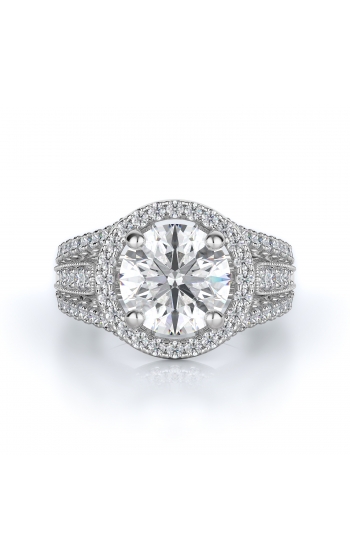 Halo Style Diamond Engagement ring 
(Center Diamond Not Included)