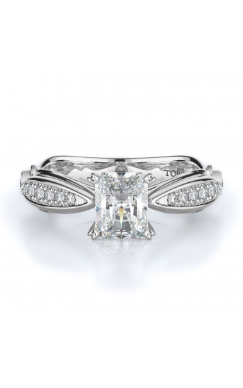 Sidestone Style Diamond Engagement ring 
(Center Diamond Not Included)