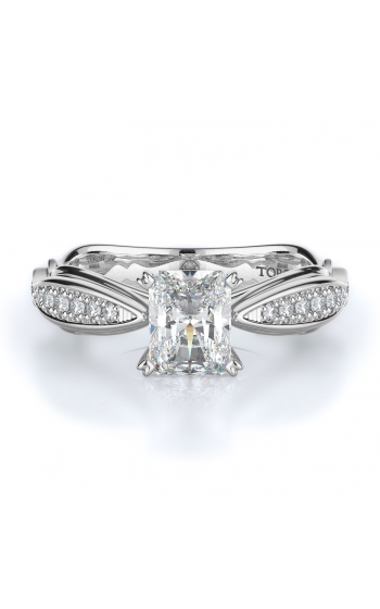 Sidestone Style Diamond Engagement ring 
(Center Diamond Not Included)